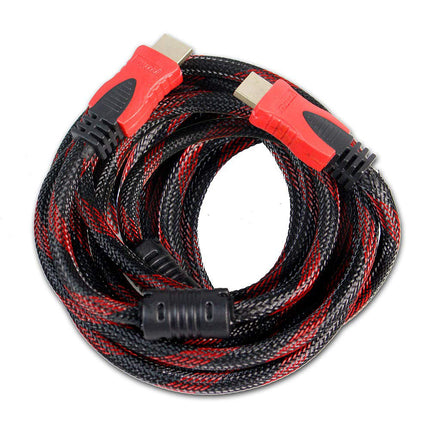 Cavo da HDMI a HDMI maschio a maschio schermato con filtri da 5 metri per video ad alta definizione risoluzione 1080p con connettori in oro 24k - enzoled