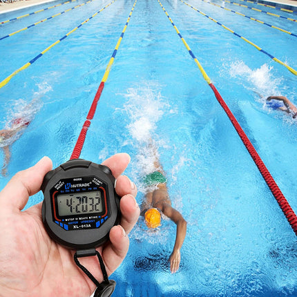 Cronometro elettronico digitale con display orologio e sveglia
