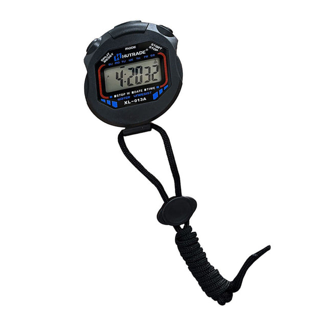 Cronometro elettronico digitale con display orologio e sveglia