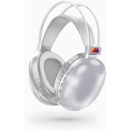 Cuffia bluetooth ricaricabile cuffie wireless con luci rgb auricolare per musica pc smartphone - enzoled