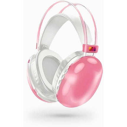 Cuffia bluetooth ricaricabile cuffie wireless con luci rgb auricolare per musica pc smartphone - enzoled