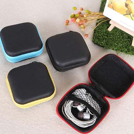3 Custodie per auricolari cavetti USB borsa tascabile da viaggio