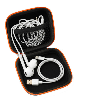3 Custodie per auricolari cavetti USB borsa tascabile da viaggio
