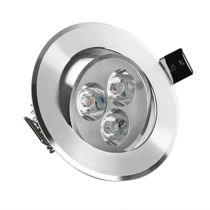 Faretto spot 3 led ad incasso 3 watt punto luce orientabile