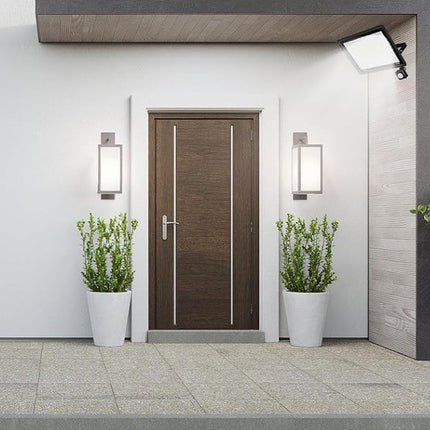 Faro 114 led 100 watt con sensore di passaggio luce bianca 6500k IP67