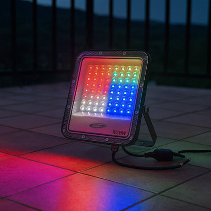 Faro led 25 watt RGB+White proiettore per esterno con telecomando IP65