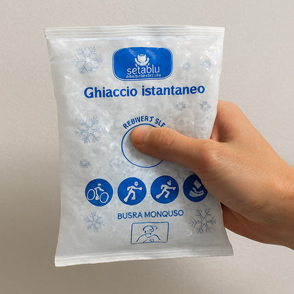 Kit 3 buste di giacchio istantaneo sintetico monouso per contusioni