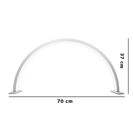 Lampada arco da tavolo mezza luna dimmerabile tecnologia CCT estetista