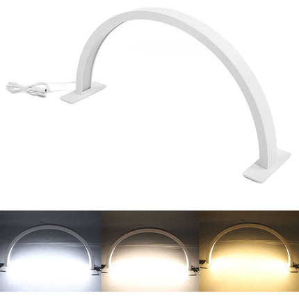 Lampada arco da tavolo mezza luna dimmerabile tecnologia CCT estetista