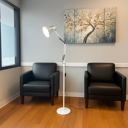 Lampada piantana con braccio orientabile luce da lettura attacco E27