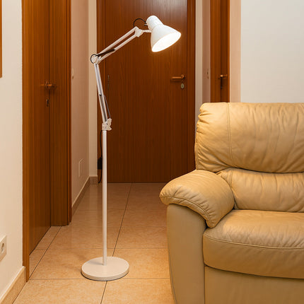 Lampada piantana con braccio orientabile luce da lettura attacco E27