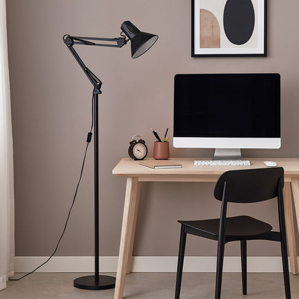 Lampada piantana con braccio orientabile luce da lettura attacco E27