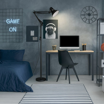 Lampada piantana con braccio orientabile luce da lettura attacco E27