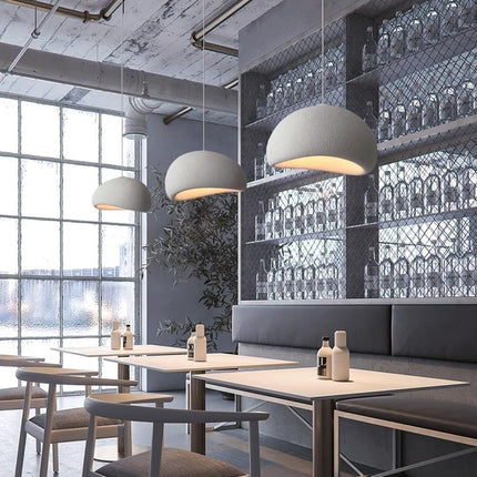 Lampadario effetto pietra bianco Ø40 Ø50 e Ø60 cm portalampada E27