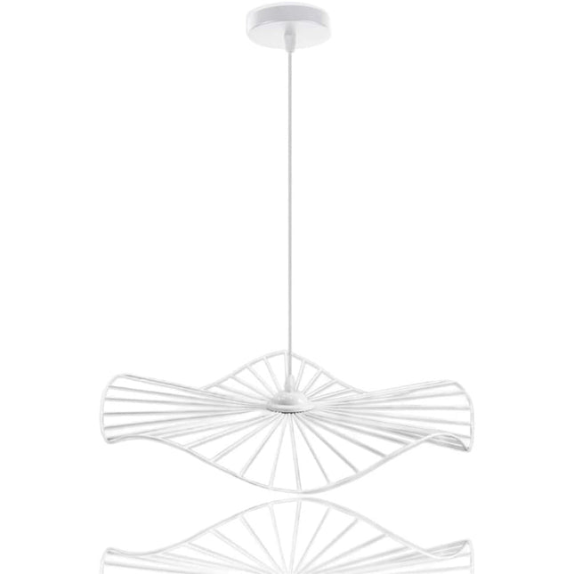 Lampadario moderno minimal da soffitto pendente a sospensione di forma rotonda traforato attacco E27 - enzoled