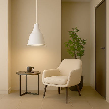 Lampadario a sospensione con paralume a cupola con attacco E27 enzoled