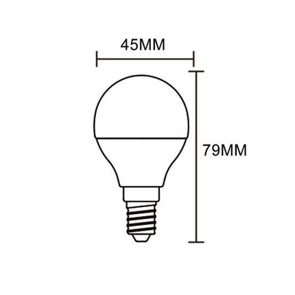 Lampadina led a sfera 6 watt E14 luce fredda calda naturale enzoled
