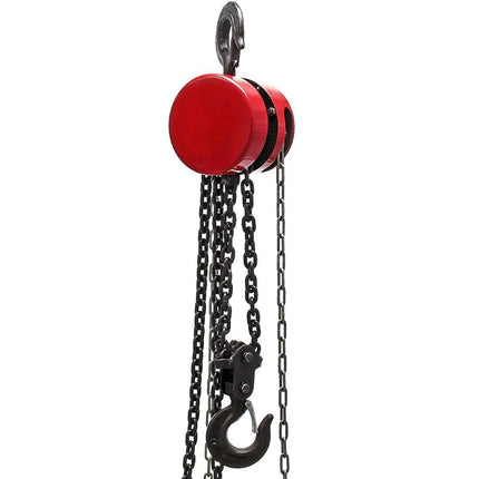 Paranco manuale catena 3 mt max 2 tonnellate gancio argano sollevatore