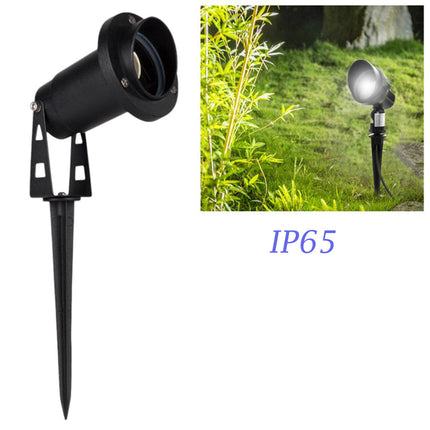 Faretto da esterno lampada da giardino doppia istallazione con picchetto interrabile e staffa a parete portalampada GU10 IP65 - enzoled
