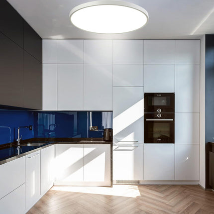 Plafoniera a led moderna ultra slim 18 watt con tecnologia CCT da 6500k a 2700k con switch lampada da soffitto - enzoled