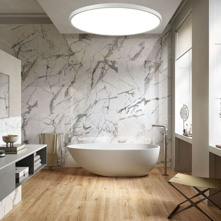 Plafoniera a led moderna ultra slim 18 watt con tecnologia CCT da 6500k a 2700k con switch lampada da soffitto - enzoled