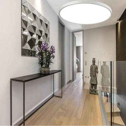 Plafoniera a led moderna ultra slim 18 watt con tecnologia CCT da 6500k a 2700k con switch lampada da soffitto - enzoled