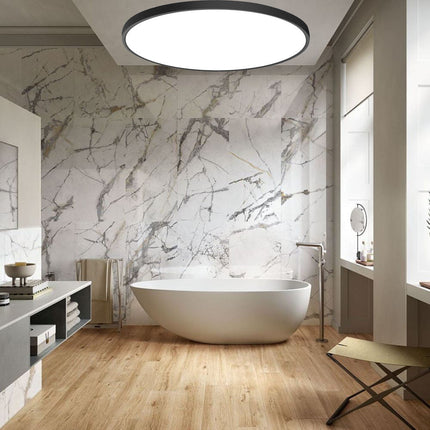 Plafoniera a led moderna ultra slim 24 watt con tecnologia CCT da 6500k a 2700k con switch lampada da soffitto - enzoled