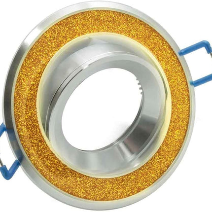 Incasso porta faretto orientabile tondo decorato con brillantini