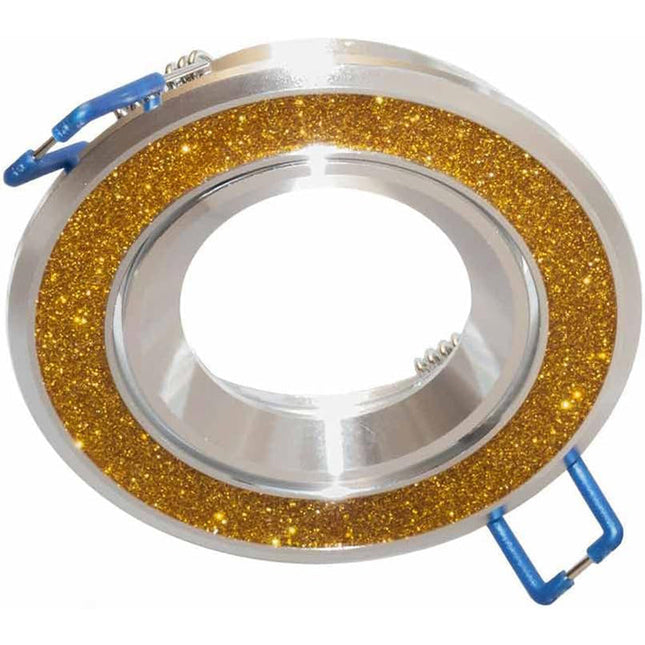 Incasso porta faretto orientabile tondo decorato con brillantini