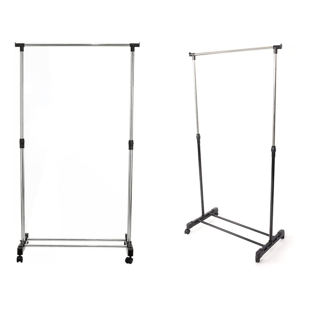 Stand appendiabiti altezza regolabile  con ruote singolo e doppio enzoled