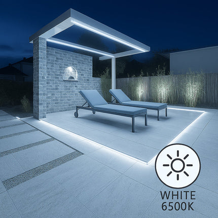 Striscia strip led 1MT interno esterno 12W 220v 6500k 4000k 3000k IP65 enzoled