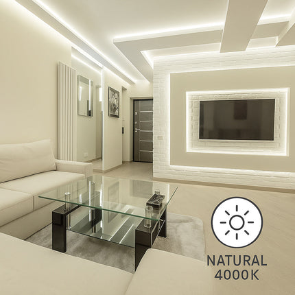 Striscia strip led 1MT interno esterno 12W 220v 6500k 4000k 3000k IP65 enzoled