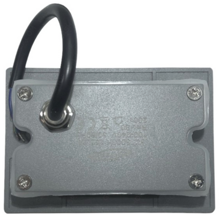 Applique da Muro a Luce Fredda – 3W 6500K, Grigio, Alluminio e Vetro enzoled