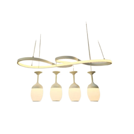 Lampadario da Soffitto 68W 3000K, Design Moderno per Sala e Negozio - Illuminazione Efficace enzoled