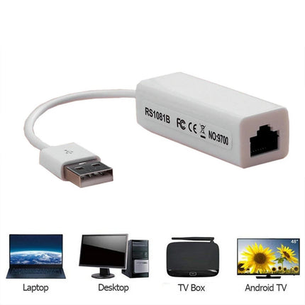 Adattatore USB 2.0 a LAN collegamenti cavo ethernet RJ45