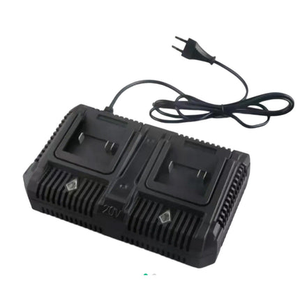 Caricabatteria doppio 20V 2.0A per batteria a litio da 20 a 88 volt caricatore per due batterie ricarica rapida - enzoled