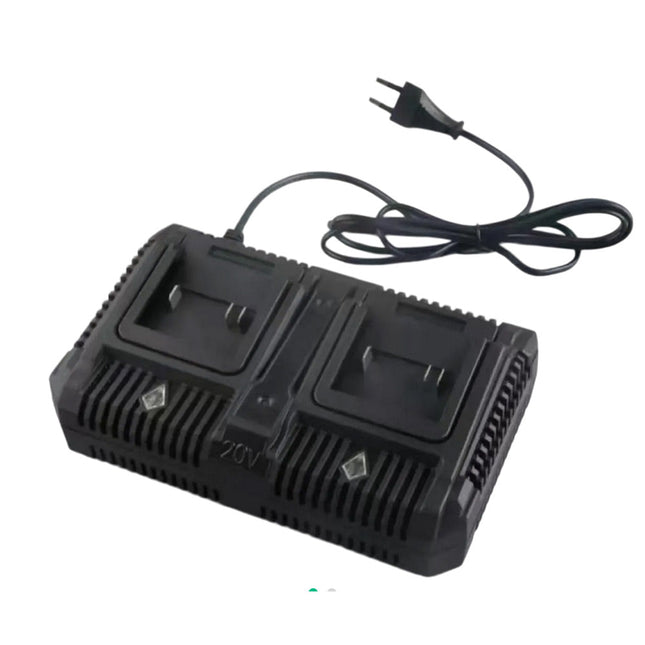 Caricabatteria doppio 20V 2.0A per batteria a litio da 20 a 88 volt caricatore per due batterie ricarica rapida - enzoled