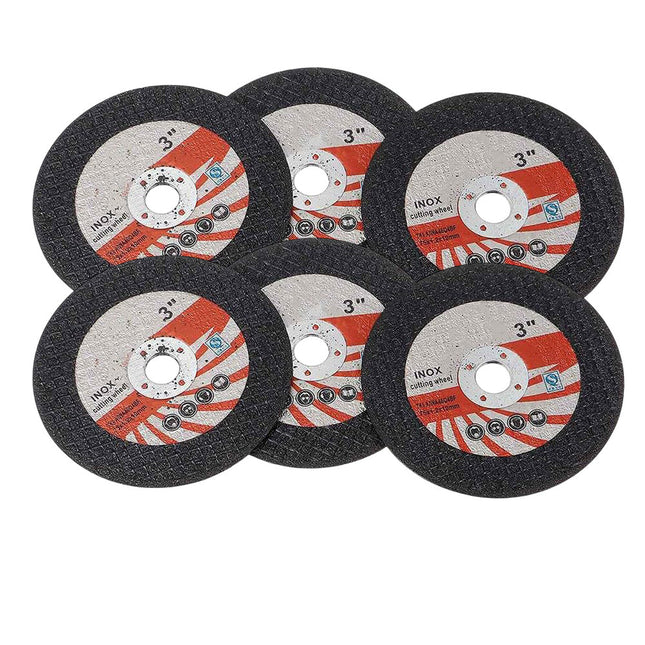 Kit di 6 mini disco da taglio 3” per mini flex smerigliatrice dischi per metallo ferro 75 mm - enzoled