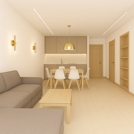Applique moderno 6W con tecnologia CCT e luce fredda calda naturale enzoled