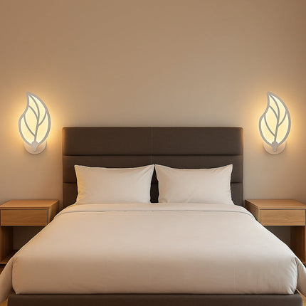 Applique led a forma di foglia 7 watt tecnologia CCT lampada da parete