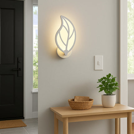 Applique led a forma di foglia 7 watt tecnologia CCT lampada da parete