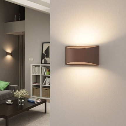 Applique da parete in gesso a doppia emissione di luce attacco G9 enzoled
