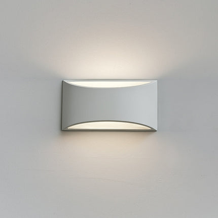 Applique da parete in gesso a doppia emissione di luce attacco G9 enzoled