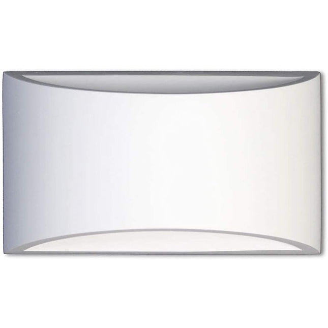 Applique da parete in gesso a doppia emissione di luce attacco G9 enzoled
