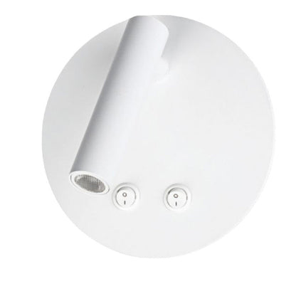 Applique orientabile da parete comodino doppia fonte luminosa 8 watt lampada da letto moderna luce calda 3000k - enzoled