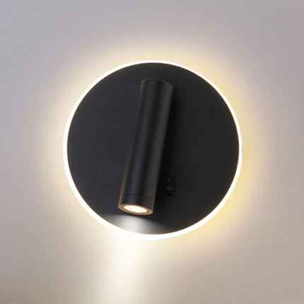 Applique orientabile da parete comodino doppia fonte luminosa 8 watt lampada da letto moderna luce calda 3000k - enzoled