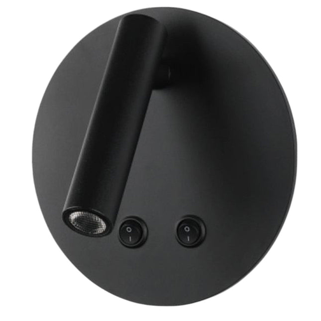 Applique orientabile da parete comodino doppia fonte luminosa 8 watt lampada da letto moderna luce calda 3000k - enzoled