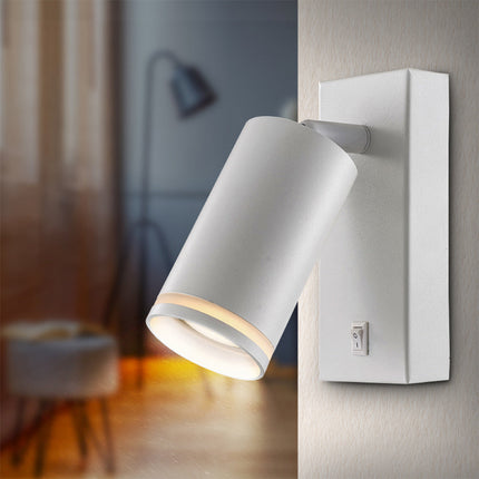 Applique da muro orientabile con interruttore ON/OFF attacco GU10 enzoled