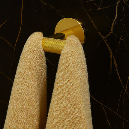 Appendino doppio oro x accappatoio asciugamani acciaio modello Stella