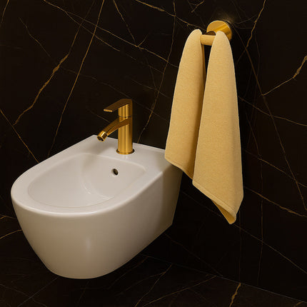 Appendino doppio oro x accappatoio asciugamani acciaio modello Stella